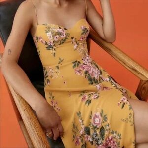 NWT REFORMATION Juliette Midi Dress In Anjelica Size 2